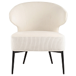 Современное мягкое кресло на металлических ножках Rakush Milk варинант исполнения - 2 | Loft Concept в Новосибирске