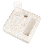 Керамический столик на деревянных ножках «Квадро» варинант исполнения - 1 | Loft Concept в Новосибирске