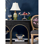 Чаша из прозрачного стекла с фигурками разноцветных попугаев на ободке 38 Eden Garden варинант исполнения - 5 | Loft Concept в Новосибирске