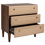 Комод бежевый из массива бука с 3-мя ящиками Wenge Light варинант исполнения - 3 | Loft Concept в Новосибирске