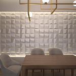 Гипсовая 3D панель с принтографией PM-26 варинант исполнения - 1 | Loft Concept в Новосибирске