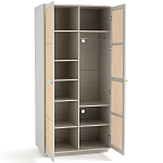 Шкаф с двумя дверцами из плетеного ротанга Tomio Wicker Furniture варинант исполнения - 3 | Loft Concept в Новосибирске