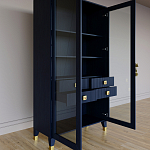 Дизайнерский шкаф витрина Elsa Dreams Blue с 4-мя ящиками варинант исполнения - 7 | Loft Concept в Новосибирске