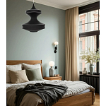 Подвесной вязаный черный светильник «Моника» варинант исполнения - 4 | Loft Concept в Новосибирске