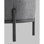 Пуф Стоун букле Fluffy темно-серый варинант исполнения - 4 | Loft Concept в Новосибирске