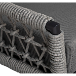 Диван двухместный уличный темно-серый Street Bliss варинант исполнения - 2 | Loft Concept в Новосибирске