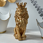 Статуэтка лев с детализированной гривой и изящной короной Lion Crown  варинант исполнения - 4 | Loft Concept в Новосибирске