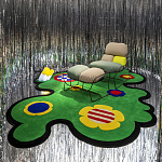 Дизайнерский ковер с цветами Poltronova Tappeto Prato Rug варинант исполнения - 3 | Loft Concept в Новосибирске