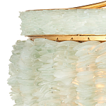 Подвесной светильник с каскадом из стеклянных декоративных элементов на золотом каркасе Shining Sea Glass варинант исполнения - 1 | Loft Concept в Новосибирске