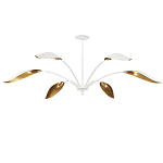 Люстра белая с плафонами в виде лепестков Delicate Flower варинант исполнения - 4 | Loft Concept в Новосибирске