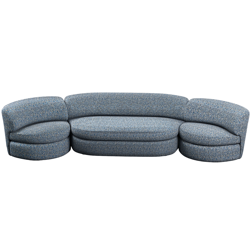 Диван модульный Ulysses Синий в Новосибирске | Loft Concept 