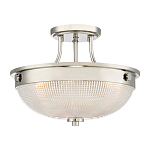 Потолочный светильник со стеклянным плафоном в виде купола Quoizel варинант исполнения - 1 | Loft Concept в Новосибирске