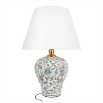 Настольная лампа с цветочной росписью Lamp Flower Painting варинант исполнения - 1 | Loft Concept в Новосибирске