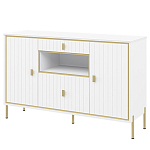 Консоль белая с двумя дверцами и ящиками Antique Order варинант исполнения - 1 | Loft Concept в Новосибирске