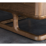 Прикроватный деревянный столик с 2-мя ящиками Moon Walnut Furniture варинант исполнения - 6 | Loft Concept в Новосибирске