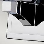 Бра для ванных комнат с белым цилиндрическим плафоном на прямоугольном основании цвета хром Feiss варинант исполнения - 4 | Loft Concept в Новосибирске