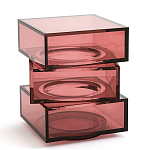 Стол журнальный в форме кубов Acrylic Furniture Lumina Crimson Clarity варинант исполнения - 1 | Loft Concept в Новосибирске