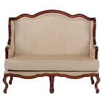 Диван двухместный из натурального бука бежевый Solid Luxury варинант исполнения - 1 | Loft Concept в Новосибирске