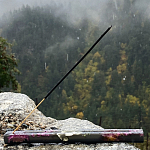 Подставка под благовония из эпоксидной смолы с цветами прямоугольная черная Epoxy Flowers Incense Stand Black варинант исполнения - 3 | Loft Concept в Новосибирске