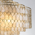 Люстра многоярусная с декором из натуральной морской ракушки Iridescent Light варинант исполнения - 4 | Loft Concept в Новосибирске