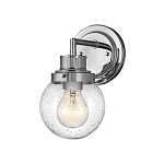 Бра для ванных комнат с прозрачным шарообразным плафоном из стекла с пузырьками на круглом основании Hinkley варинант исполнения - 6 | Loft Concept в Новосибирске