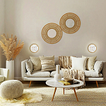 Бра в форме диска с перламутровыми прямоугольниками из морской ракушки Touch of Marine Charm варинант исполнения - 4 | Loft Concept в Новосибирске