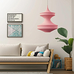 Подвесной вязаный розовый светильник «Моника» варинант исполнения - 4 | Loft Concept в Новосибирске