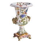 Ваза из фарфора с бронзовыми Овнами Bronze Aries варинант исполнения - 3 | Loft Concept в Новосибирске