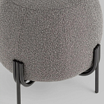Пуф в ткани букле темно-серого цвета Pikelet варинант исполнения - 4 | Loft Concept в Новосибирске