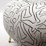 Кресло мягкое с принтом на золотистых ножках Onlooker варинант исполнения - 3 | Loft Concept в Новосибирске