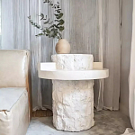 Дизайнерский журнальный стол цилиндрической формы фактурный Mylepen варинант исполнения - 2 | Loft Concept в Новосибирске