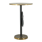 Столик приставной с абстрактным основанием и акцентом в виде золотистого диска Heavenly Space варинант исполнения - 4 | Loft Concept в Новосибирске